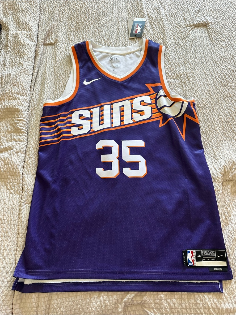 Nike Phoenix Suns #35 Purple Basketball Jersey Kevin Durant